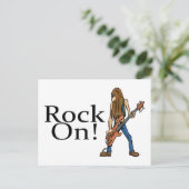 Rock On Briefkaart (Staand voorkant)