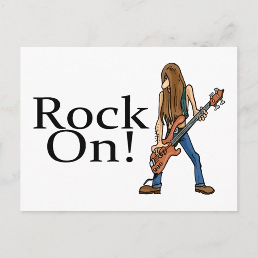 Rock On Briefkaart (Voorkant)