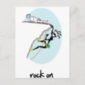 "Rock on!" Briefkaart (Voorkant)