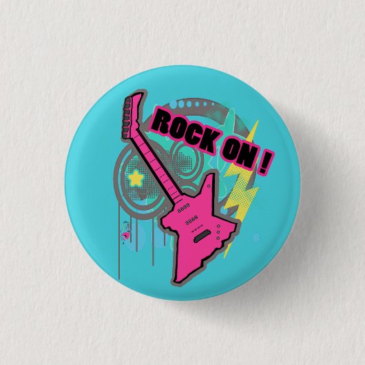 Rock On Button (Voorkant)