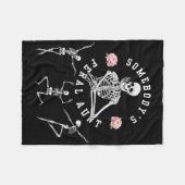 Rock on Bynd T - shirts voor vrouwen Rock and Roll Fleece Deken (Voorkant (Horizontaal))