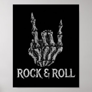 Rock on Bynd T - shirts voor vrouwen Rock and Roll Poster