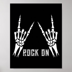 Rock on Bynd T - shirts voor vrouwen Rock and Roll Poster