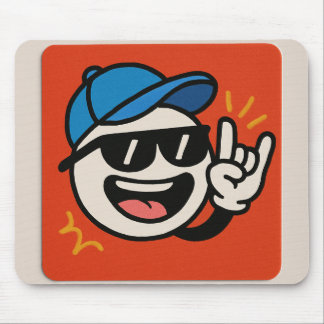 Rock on - Cartoon Sticker 😎 Muismat