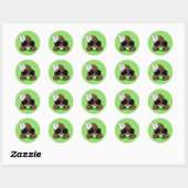 Rock on Cool Poop Emoji Groene Stickers (Vel)