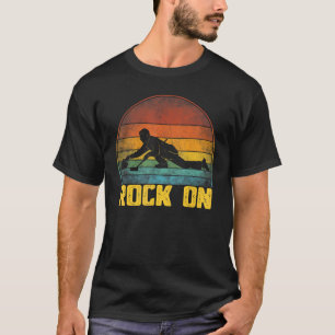 Rock on Curling Winter Sports Skip Bonspiel 2022 C T-shirt