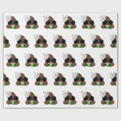 Rock On Emoji Poop Cadeaupapier (Vlak)