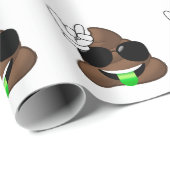 Rock On Emoji Poop Cadeaupapier (Rol Hoek)