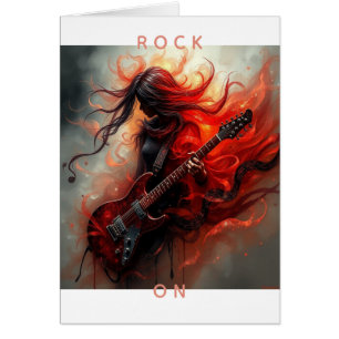Rock On Fantasie AI Digitale Kunstprint - Op Maat