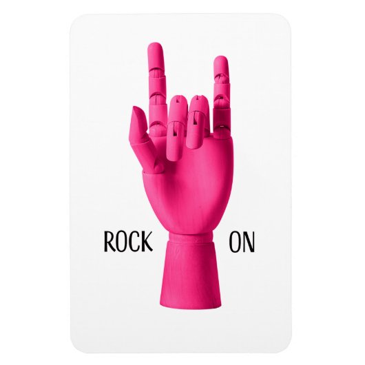 Rock On! flexibele Foto magneet (Verticaal)