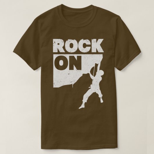 Rock on Funny climate  klimberger T-shirt (Design voorkant)
