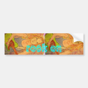 Rock On Girl Bumpersticker
