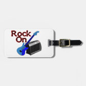 Rock On Guitar & Amp Bagagelabel (Voorkant horizontaal)
