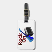 Rock On Guitar & Amp Bagagelabel (Voorkant verticaal)