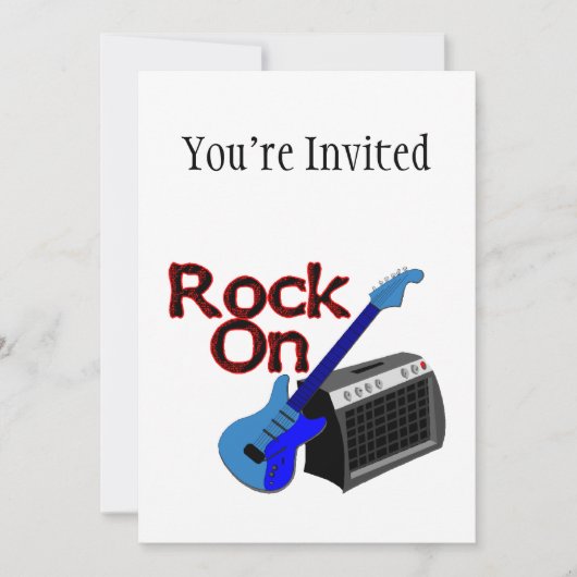 Rock On Guitar & Amp Kaart (Voorkant)
