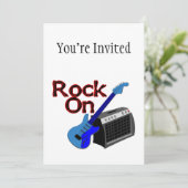 Rock On Guitar & Amp Kaart (Staand voorkant)