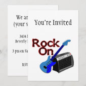 Rock On Guitar & Amp Kaart (Voorkant / Achterkant)