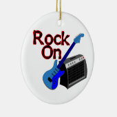 Rock On Guitar & Amp Keramisch Ornament (Rechts)