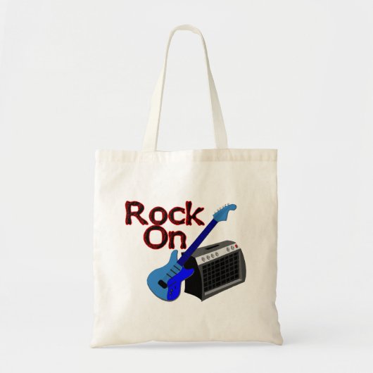 Rock On Guitar & Amp Tote Bag (Voorkant)