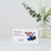 Rock On Guitar & Amp Visitekaartje (Staand voorkant)