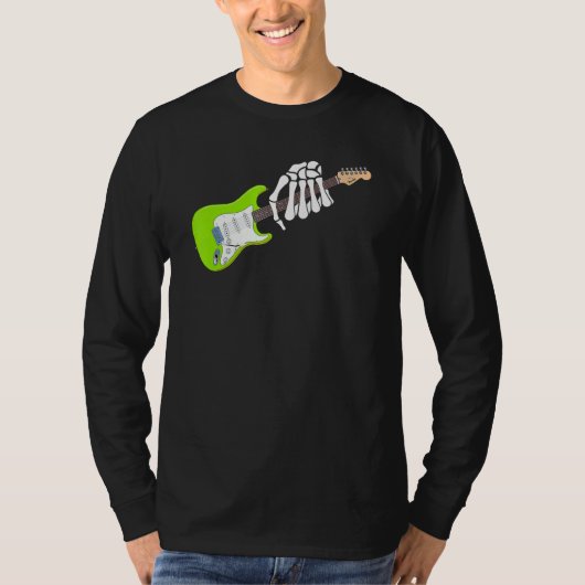 Rock On Guitar Neck - With A Sweet Rock & Roll Ske T-shirt (Voorkant)