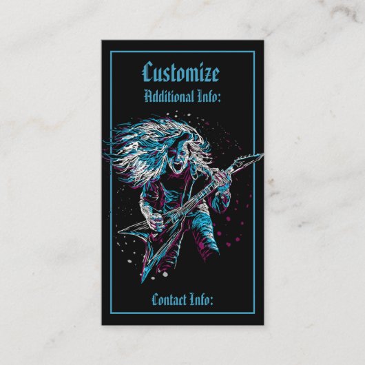 Rock On Heavy Metal 2 Visitekaartje (Voorkant)