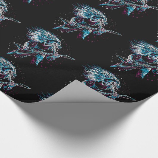 Rock on Heavy Metal Black Cadeaupapier (Hoek)