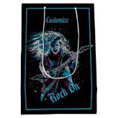 Rock on Heavy Metal Black Medium Cadeauzakje (Achterkant)