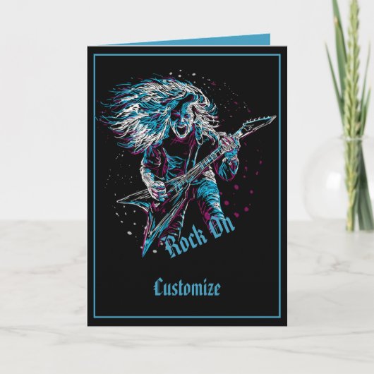 Rock On Heavy Metal Kaart (Voorkant)