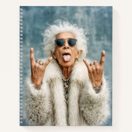 Rock On in stijl Notitieboek (Voorkant)