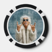 Rock On in stijl Poker Chips (Achterkant)
