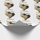 ROCK ON! Liefde Hike beschermt onze publieke grond Cadeaupapier (Hoek)