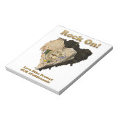 ROCK ON! Liefde Hike beschermt onze publieke grond Notitieblok (Linkerzijde)