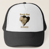 ROCK ON! Liefde Hike beschermt onze publieke grond Trucker Pet (Voorkant)