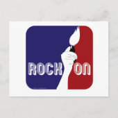 Rock On Logo Briefkaart (Voorkant)