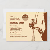 Rock On Mountain climate Invitation Kaart (Voorkant)