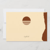 Rock On Mountain climate Invitation Kaart (Achterkant)