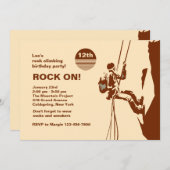 Rock On Mountain climate Invitation Kaart (Voorkant / Achterkant)