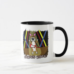 Rock on Pembroke Welsh Corgi Mok