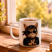 Rock On! – Personalized Rock Cat Koffiemok