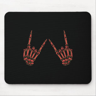 Rock on Rock and Roll Skeleton Handen - Voor Conce Muismat