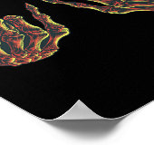 Rock On Rock Star Buddy Concert - Halloween Skelet Poster (Hoek)