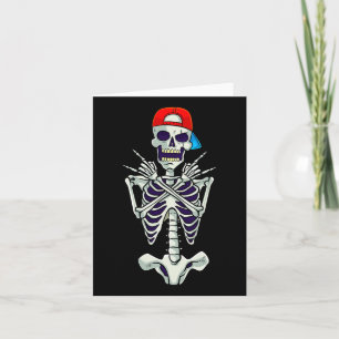Rock On Rocker Skelet Handen Kostuum Funny Hallow Kaart