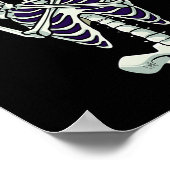 Rock on Rocker Skeleton Hands Costume Funny Hallow Poster (Hoek)