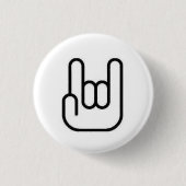 Rock On Ronde Button 3,2 Cm (Voorkant)
