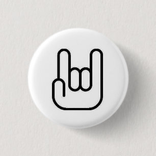 Rock On Ronde Button 3,2 Cm