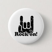 Rock On Ronde Button 5,7 Cm (Voorkant)