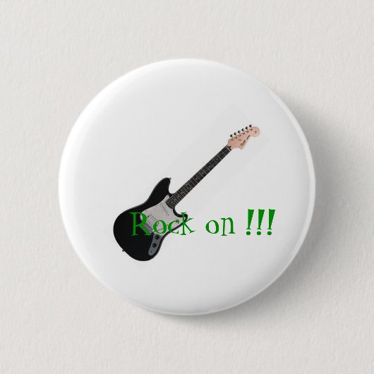 Rock on ronde button 5,7 cm (Voorkant)