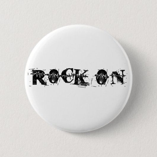 Rock On Ronde Button 5,7 Cm (Voorkant)