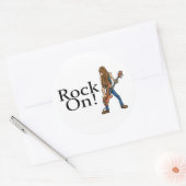 Rock On Ronde Sticker (Envelop)